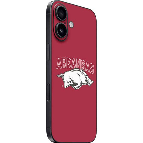 University of Arkansas-Fayetteville Razorbacks Logo iPhone 16 Plus Skin
